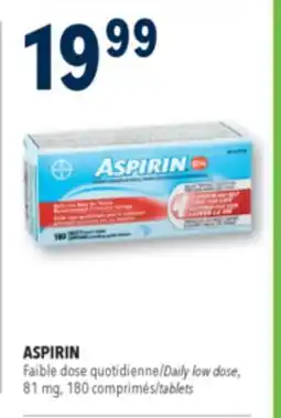 Familiprix ASPIRIN,Daily low dose, 81 mg, 180 tablets offer