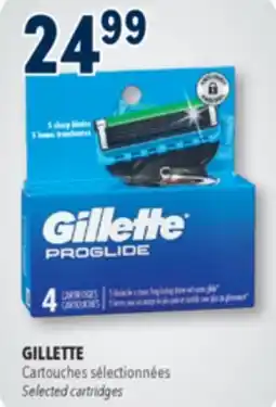 Familiprix GILLETTE, cartridges or razors offer
