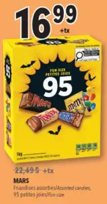 Familiprix MARS candies, 95 Fun size offer