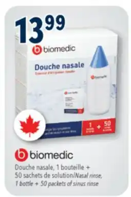 Familiprix BIOMEDIC Nasal rinse 1 bottle + 50 packets of sinus rinse offer