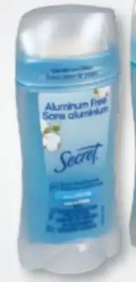 Familiprix SECRET Selected aluminum free deodorants offer