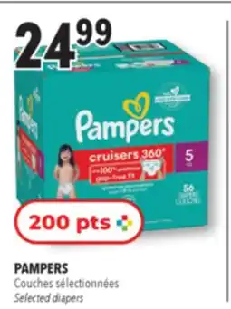 Familiprix PAMPERS, Selected diapers offer