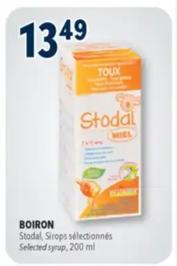 Familiprix BOIRON, Stodal, Sirops sélectionnés/Selected syrup, 200 ml offer