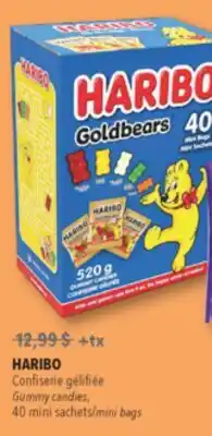 Familiprix HARIBO, Gummy candies, 40 mini sachets/mini bags offer