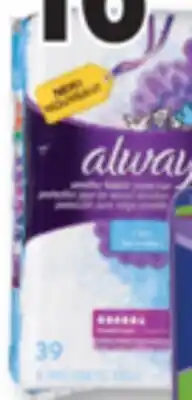 Familiprix ALWAYS Discreet Selected incontinence pads or underwears offer