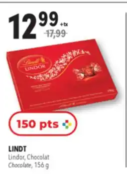 Familiprix LINDT, Lindor,Chocolate, 156 g offer