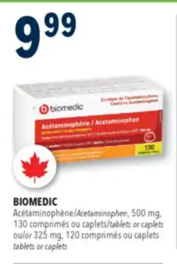 Familiprix Biomedic extra strength acetaminophen tablets for adults 130un offer