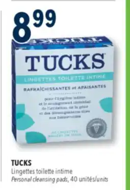 Familiprix TUCKS, Personal cleansing pads, 40 units offer