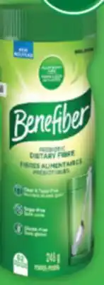 Familiprix BENEFIBER, Prebiotic dietary fibre, powder 248 g or On the go, 28 bâtonnets x 4 g/28 sticks x 4 g offer