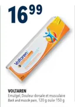 Familiprix VOLTAREN, Back and muscle pain, 120 g ou/or 150 g offer