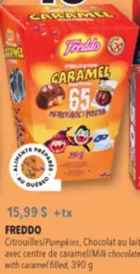 Familiprix FREDDO Pumpkins Milk chocolate with caramel filled, 240 g offer