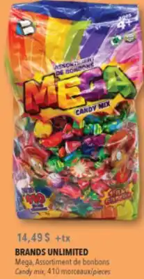 Familiprix BRANDS UNLIMITED, Mega Candy mix, 410 pieces offer