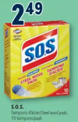Familiprix S.O.S., Steel wool pads, 10 tampons/pads offer