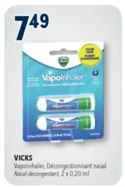 Familiprix VICKS, VapoInhaler, Nasal decongestant, 2 x 0,20 ml offer