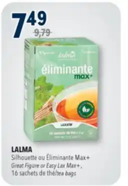 Familiprix LALMA, Great Figure or Easy Lax Max+, 16 sachets tea bags offer