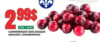 Marches Tau CANNEBERGES BIOLOGIQUE offer