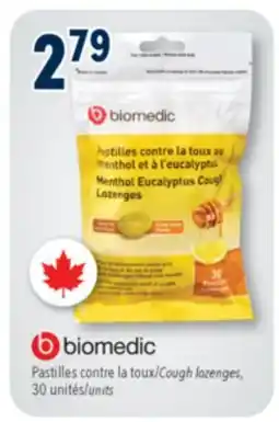 Familiprix Biomedic menthol eucalyptus honey lemon cough lozenges 30un offer