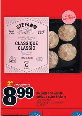 Super C boulettes de viande prêtes à cuire Stefano | Stefano ready to cook meatballs offer