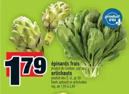 Super C épinards frais | fresh spinach offer