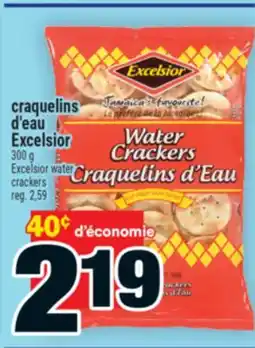 Super C craquelins d'eau Excelsior | Excelsior water crackers offer