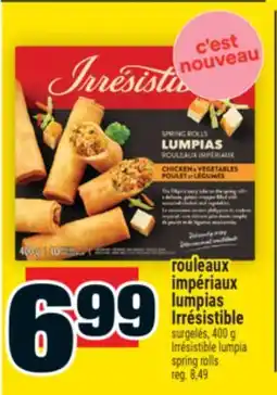 Super C rouleaux impériaux lumpias Irrésistible | Irrésistible lumpia spring rolls offer