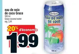 Super C eau de noix de coco Grace | Grace coconut water offer
