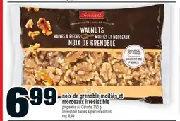 Super C noix de grenoble moitiés et morceaux Irrésistible | Irrésistible halves & pieces walnuts offer