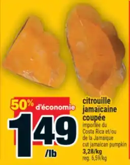 Super C citrouille jamaïcaine | cut jamaican pumpkin offer