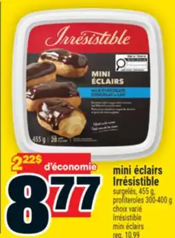 Super C mini éclairs Irrésistible | Irrésistible mini éclairs offer