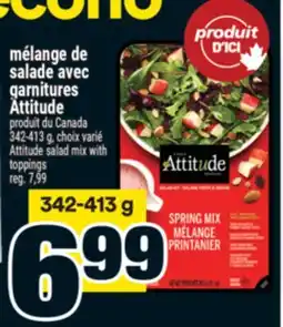Super C mélange de salade avec garnitures Attitude | Attitude salad mix with toppings offer