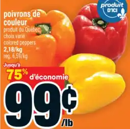 Super C POIVRONS DE COULEUR | COLORED PEPPERS offer