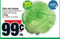 Super C chou vert moyen | medium green cabbage offer