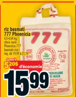 Super C riz basmati 777 Phoenicia | Phoenicia 777 basmati rice offer