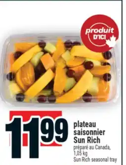 Super C plateau saisonnier Sun Rich | Sun Rich seasonal tray offer