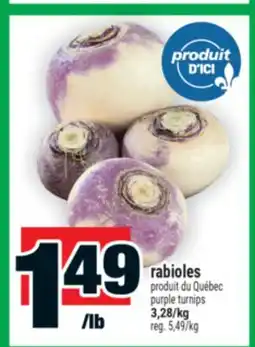 Super C rabioles | purple turnips offer