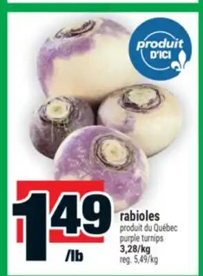 Super C rabioles | purple turnips offer