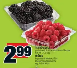 Super C framboises | blueberries or blackberries offer