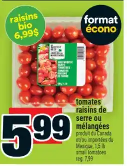 Super C raisins de serre ou mélangées | small tomatoes offer
