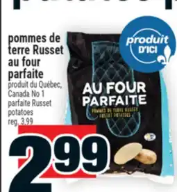 Super C patates p pommes de terre Russet au four parfaite | parfaite Russet potatoes offer