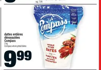 Super C dattes entières dénoyautées Compass offer