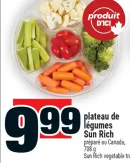 Super C PLATEAU DE LÉGUMES SUN RICH | SUN RICH VEGETABLE TRAY offer