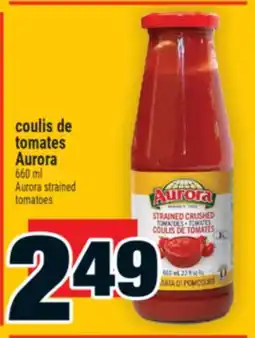 Super C coulis de tomates Aurora | Aurora strained tomatoes offer