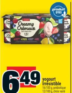 Super C yogourt Irrésistible offer