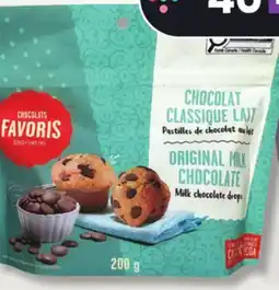 IGA CHOCOLATS FAVORIS CHOCOLATE DROPS offer