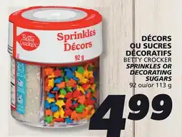 IGA BETTY CROCKER SPRINKLES OR DECORATING SUGARS offer