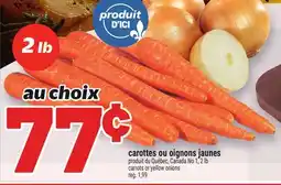 Metro CAROTTES OU OIGNONS JAUNES | CARROTS OR YELLOW ONIONS offer