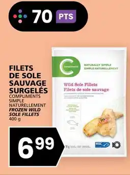 Rachelle-Bery Grocery FILETS DE SOLE SAUVAGE SURGELÉS COMPLIMENTS SIMPLE NATURELLEMENT offer