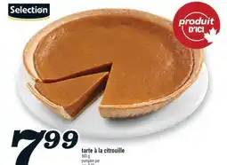 Marché Richelieu TARTE À LA CITROUILLE SELECTION | PUMPKIN PIE offer