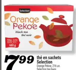 Marché Richelieu THÉ EN SACHETS SELECTION | SELECTION TEA BAGS offer