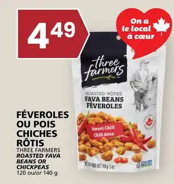 Rachelle-Bery Grocery THREE FARMERS ROASTED FAVA BEANS OR CHICKPEAS offer